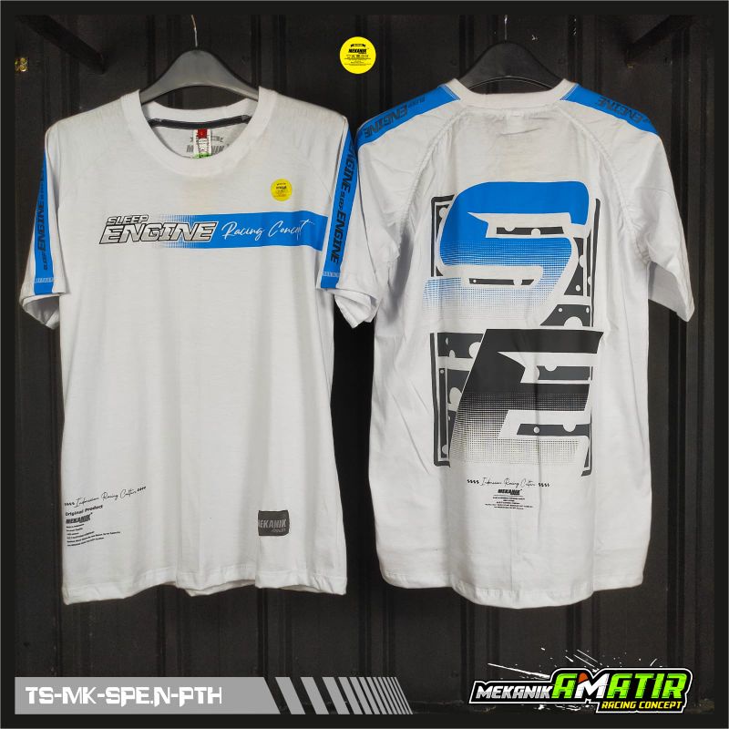 Kaos racing distro/kaos racing distro original/original mekanik amatir/warna hitam/warna putih/baju 