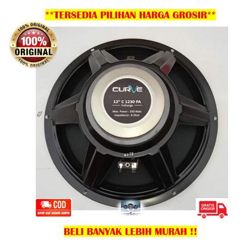 CURVE Speaker 12 Inch Daya 350 Watt Tipe 1230 PA Full Range ORI