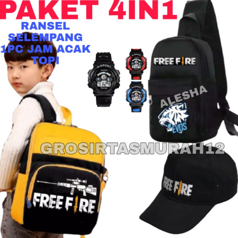 Tas Ransel Backpack Anak Sekolah Laki - Laki TK SD Paud Karakter  Tas anak keren