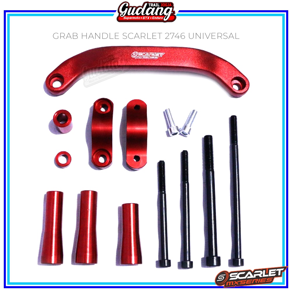 Grab Handle Pegangan Body Motor SCARLET Universal CRF 150L KLX 150 BIGFOOT DTRACKER KTM WR 155