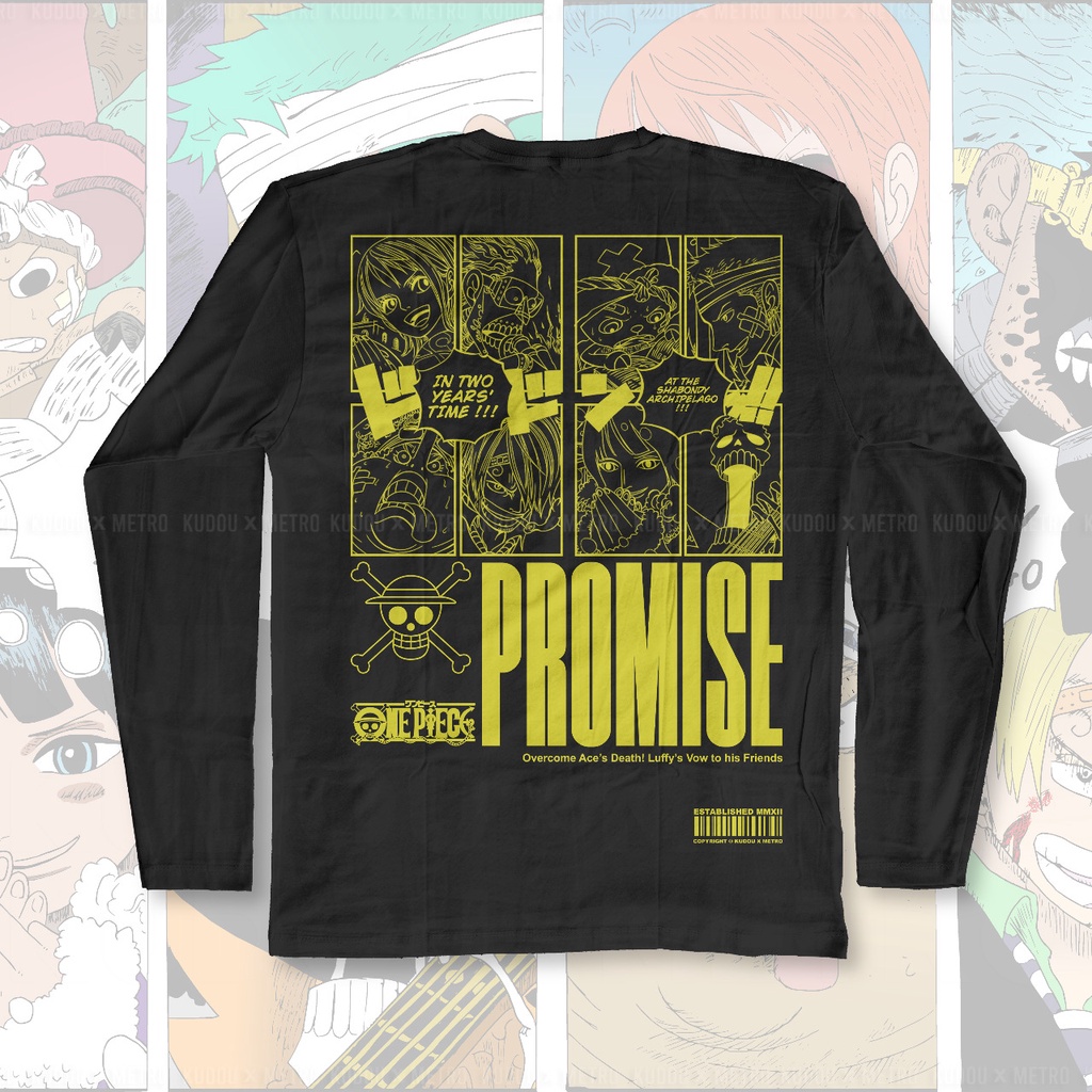 Longsleeve One Piece Promise 2 Years Anime Manga OnePiece Premium Unisex