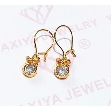 Anting wanita // anting koncer permata//anting gantung//perhiasan //anting