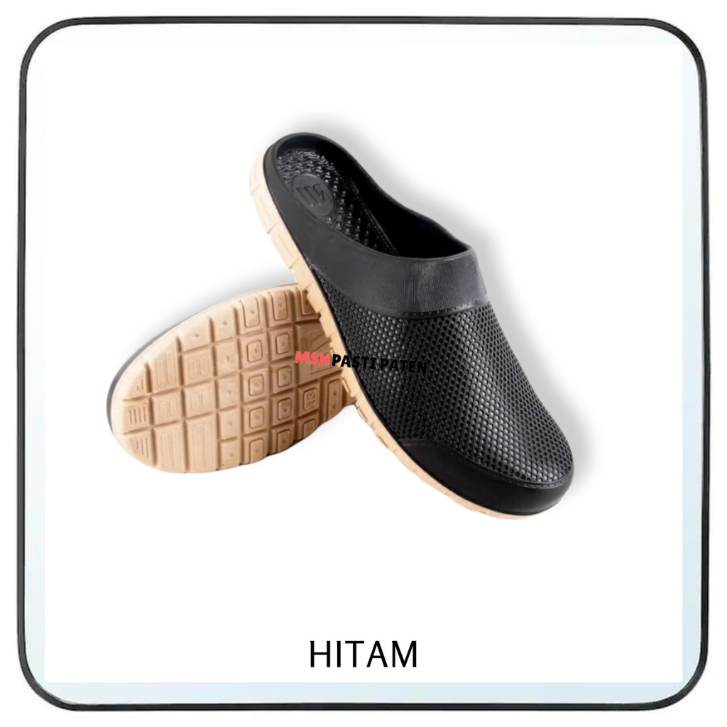 Sepatu sandal slip on karet pria merk YUMEIDA DT 9011 ukuran 39-43 Sandal kokop pria Sepatu boots