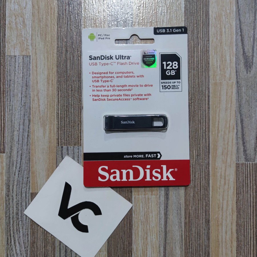 SANDISK FLASHDISK ULTRA 128GB TYPE C 128 GB TYPE-C USB 3.1 FOR MAC