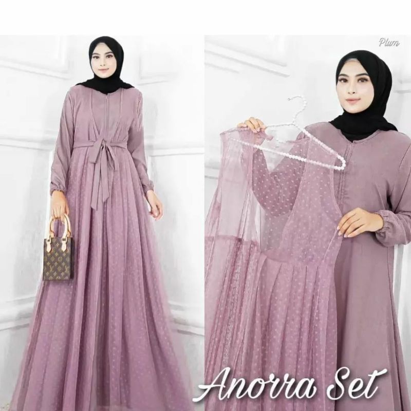 Gamis Mewah Fashion Muslim Wanita Anorra Set-1
