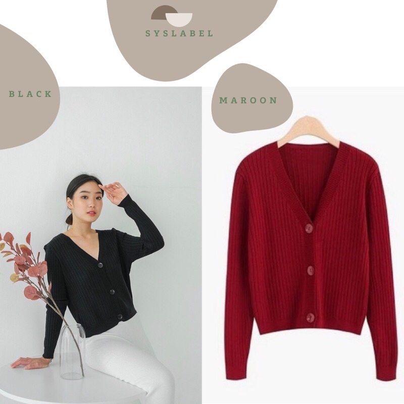 [IMPORT] Cardigan Import Queena | Kardigan rajut | Outer Knit Import A5