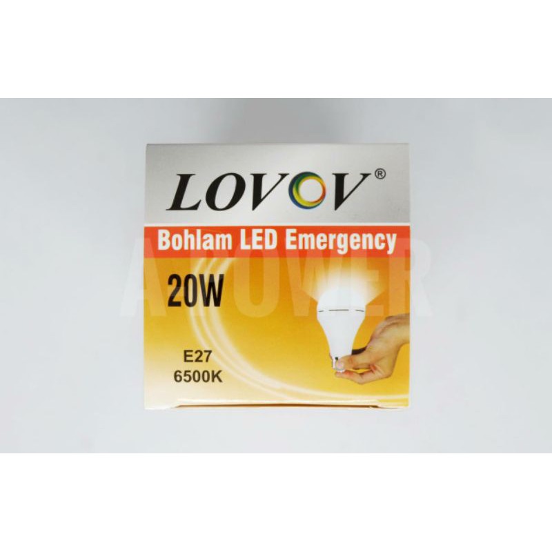 Lovov - Lampu LED Emergency Magic AC / DC 20W (Putih)