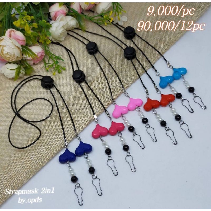 strap mask love strap mask 2 in 1