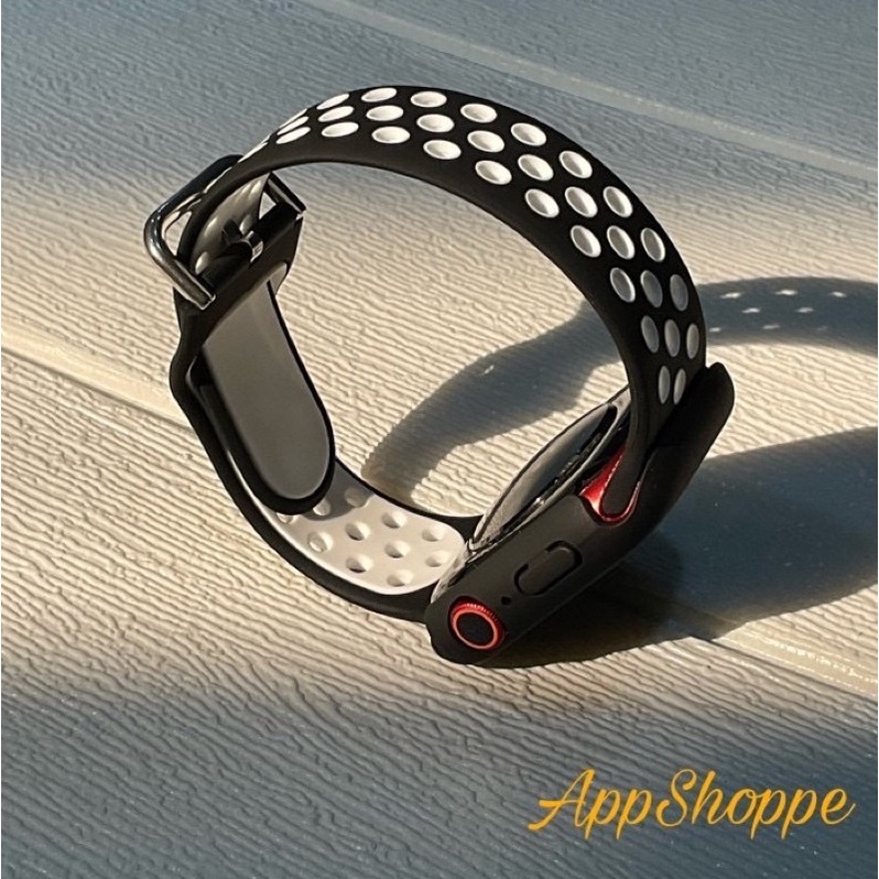 Apple Watch Series 7 Silicone Strap NIKE BUCKLE Design Plus HARD CASE