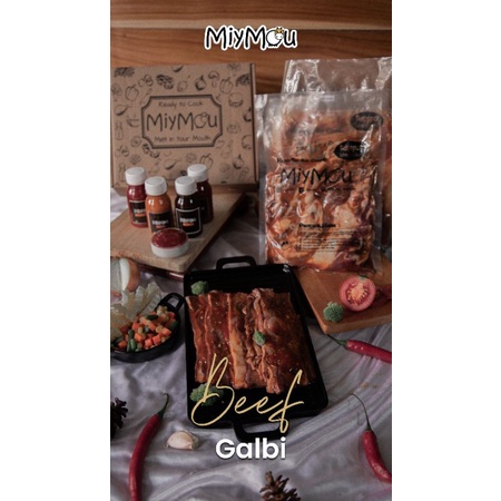 

BEEF GALBI MARINASI daging sapi marinasi iga sapi marinasi steak galbi steak iga MiyMou