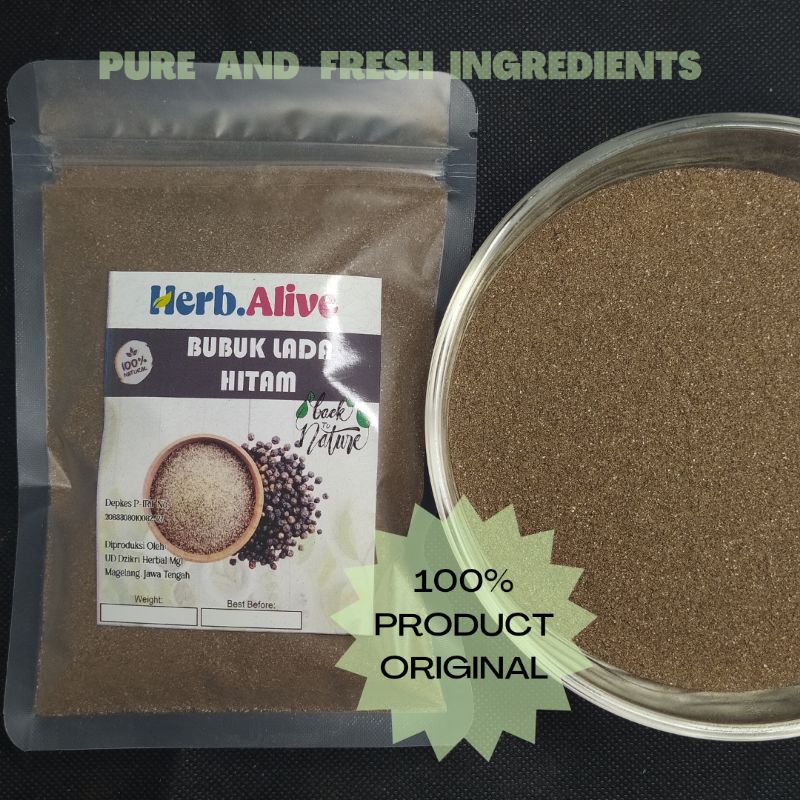 

LADA HITAM BUBUK MURNI / LADA HITAM SRBUK 100 GRAM