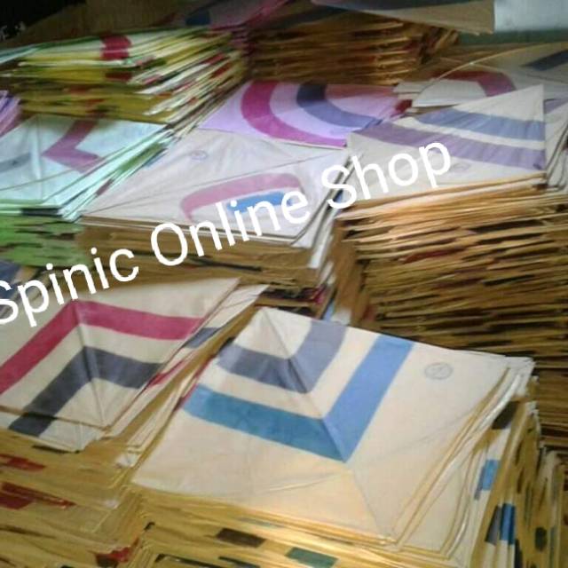 

Layangan Kertas Pulas Ukuran 58 Super ( 1 iket isi 50 Pcs )