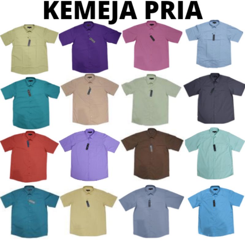 Kemeja Polos Lengan Pendek Kemeja Formal Kemeja Katun Kemeja Kerja Kemeja Pria