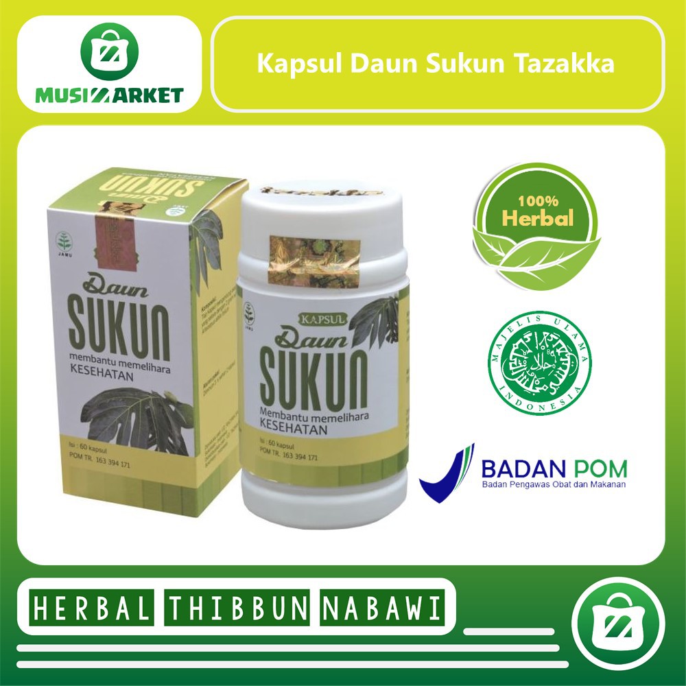 

MM KAPSUL DAUN SUKUN TAZAKKA 60KPS HERBAL KESEHATAN GINJAL TERBAIK