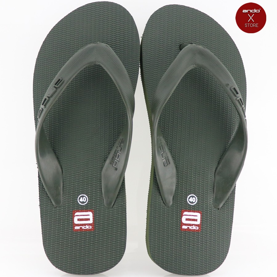 Ando Hawaii Khaki - Sandal Jepit Pria Ando Surabaya