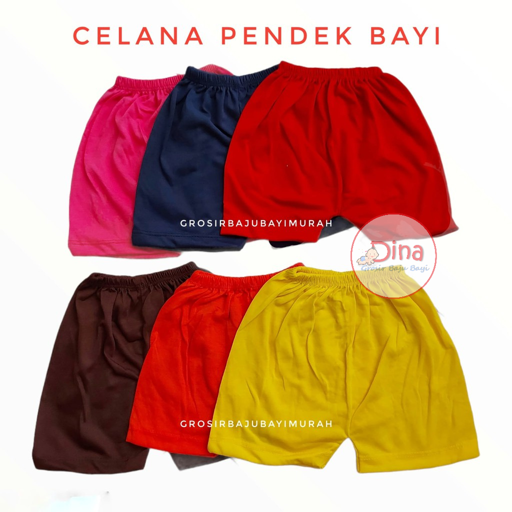 1 LUSIN celana pendek anak 1th POLOS DITO