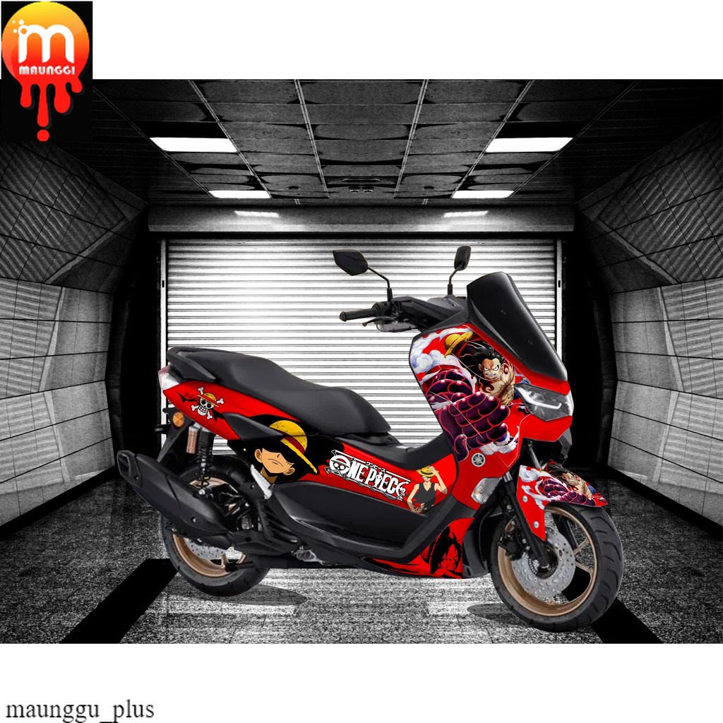 Decal sticker all new nmax 2021 full body Striping nmax new full motif one piece Stiker motor nmax 1