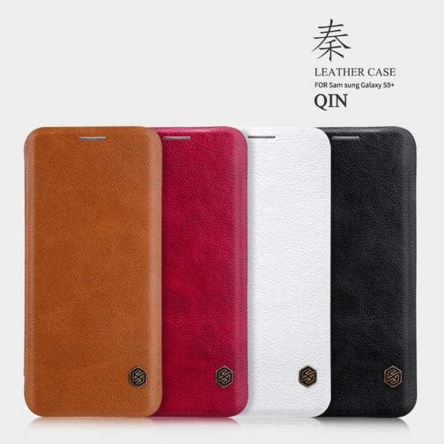 nillkin qin leather samsung galaxy S9 PLUS flip cover case casing kulit