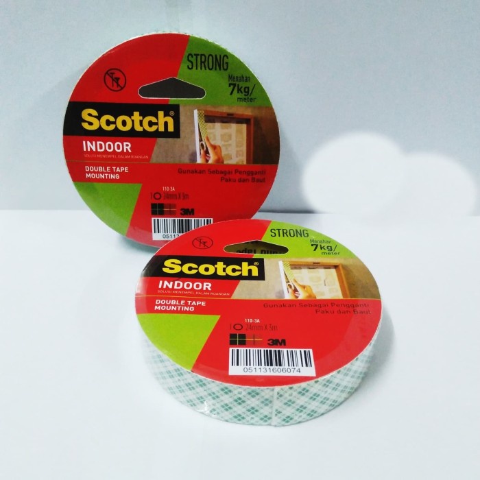 

Trendi Double Tape Busa 3M / Mounting Tape 3M Ukuran 24Mm X 3 Meter Limited