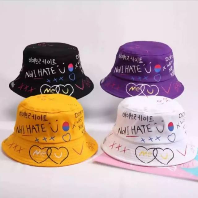 TOPI BUCKET HAT ANAK ALA KOREA BADASS XOXO 2 SISI