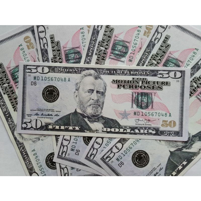 Uang kertas 50 Dollar Amerika Serikat REPLIKA