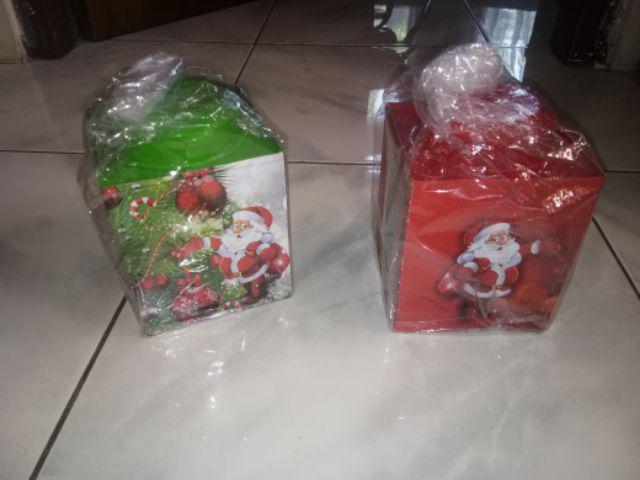 Kaleng Kerupuk Mini Edisi Natal Ukuran 11 X 13 Cm