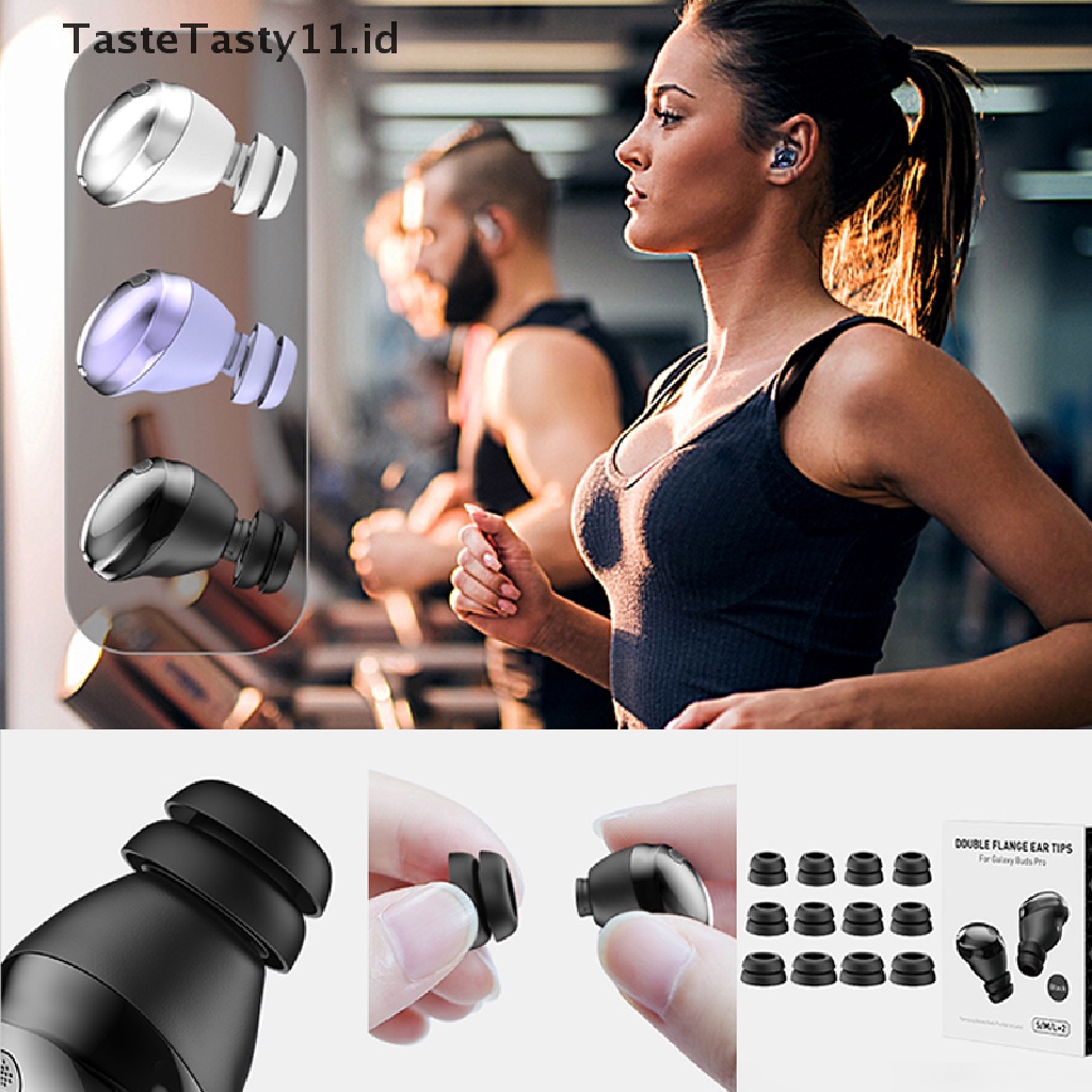 (TasteTasty) 12pcs / Set Eartip Earphone Bahan Silikon Anti Jatuh Untuk Samsung Galaxy Buds Pro