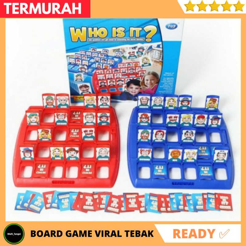 Board Game Viral Guees Who Is It Family Game Classic Mainan Tebak