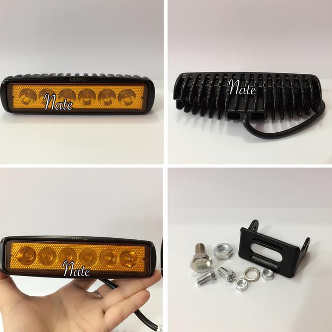LED Bar Lampu sorot LED tembak Offroad Drl waterproof ( KUNING )