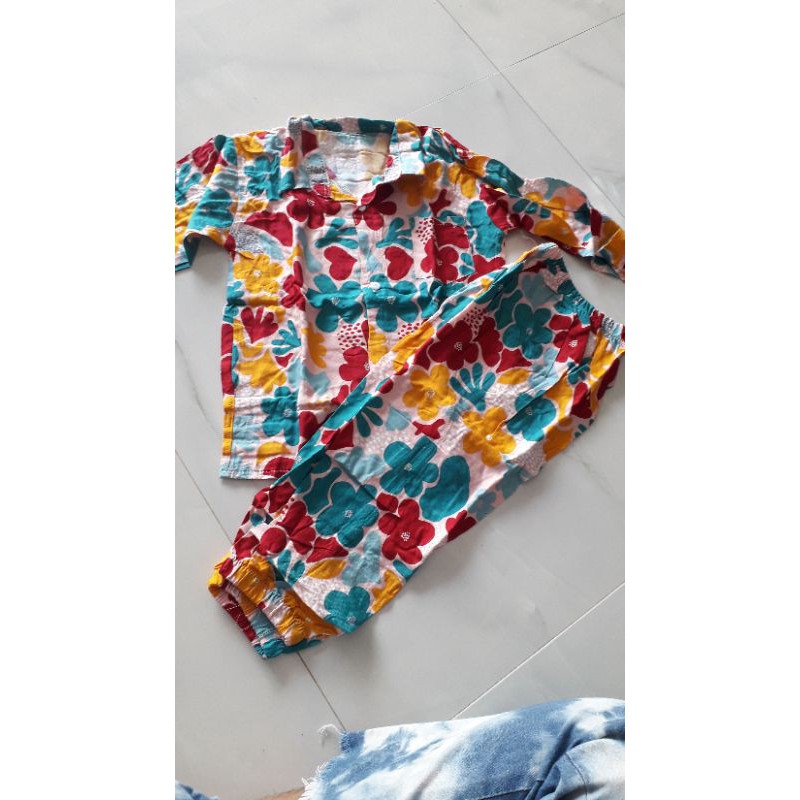 grosir murah piyama anak rayon/piyama joger/piyama tie dye