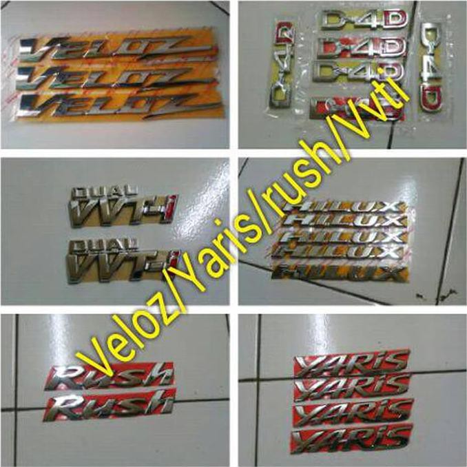 Emblem Rush/Veloz/vvti/Yaris