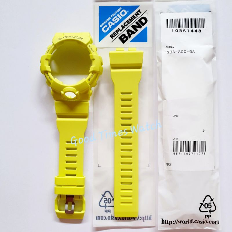 PAKET STRAP BEZEL G-SHOCK GBA-800-9A GBA 800 Casio Original