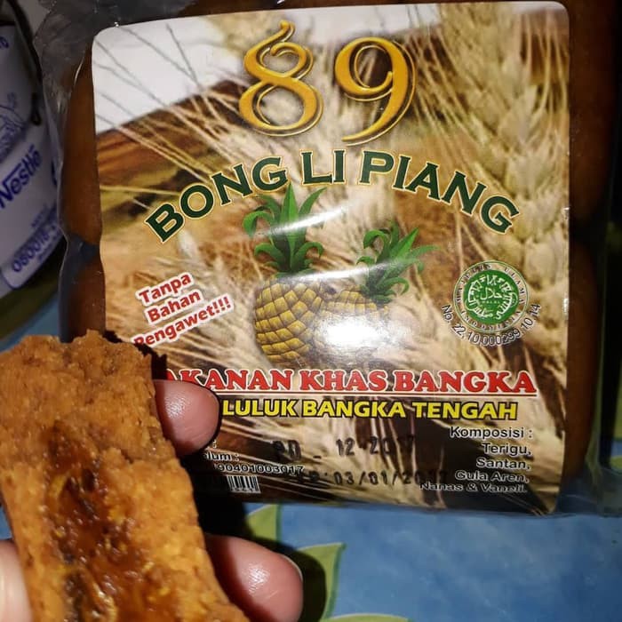

BONG LI PIANG CAP 89 / KUE SELAI NANAS 500GR / KUE ASLI BANGKA
