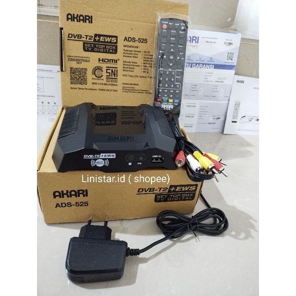 SETOPBOX AKARI DIGITAL TV NEW SERIES ADS -525/ADS 2230/AKARI SET TOP BOX penyiaran digital tv DVB T2