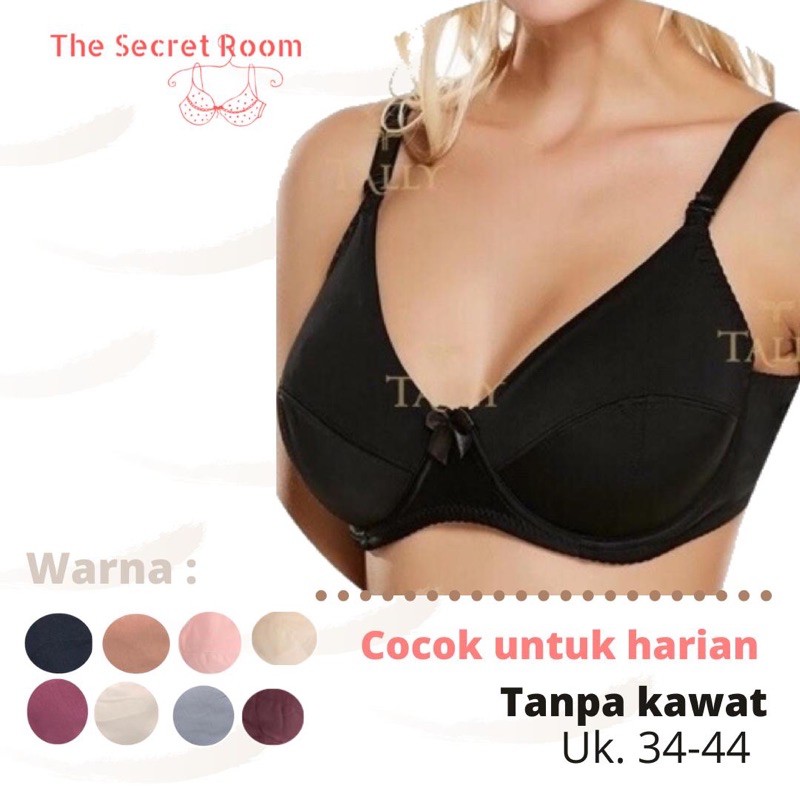 BRA BH HARIAN SPORT BRA BASIC 050 | CUP B I SIZE 34 - 44 I TANPA KAWAT I TANPA BUSA I BAHAN KATUN