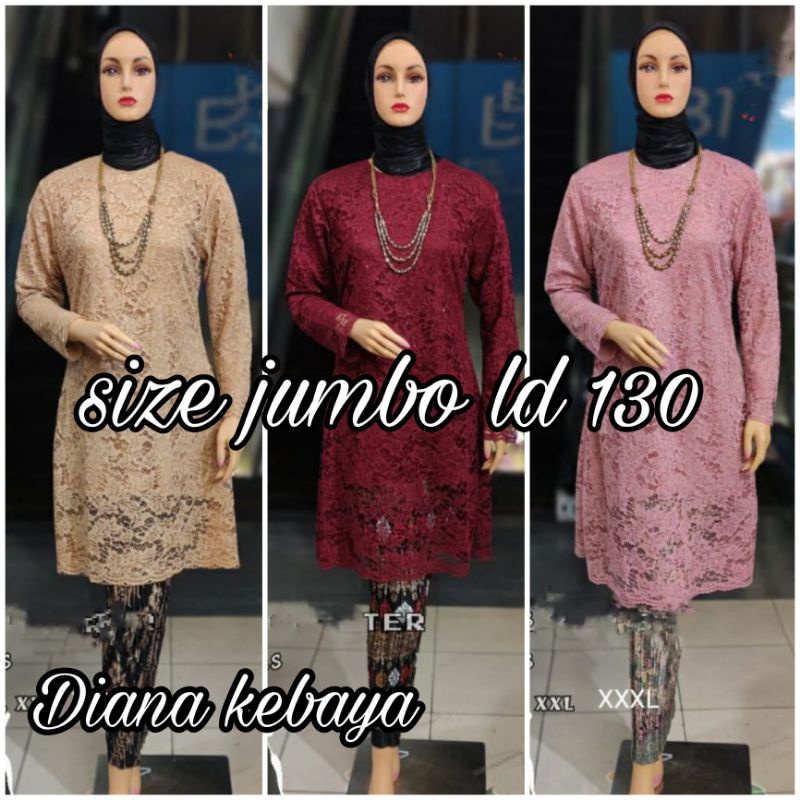 Set Kebaya burkat jumbo ld 130- Kebaya tunik burkat-Kebaya borkat-Kebaya-kebaya Modern