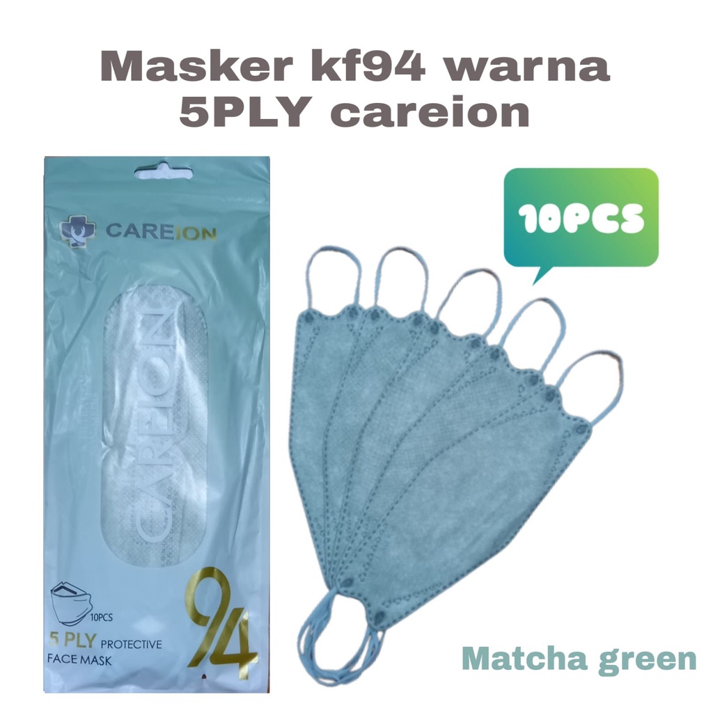 MASKER KF94 5PLY CAREION WARNA ISI 10PC MASKER KOREA KF 94 CAREION FACE MASK 5PLY ISI 10PC - KF94 5PLY (10PC)