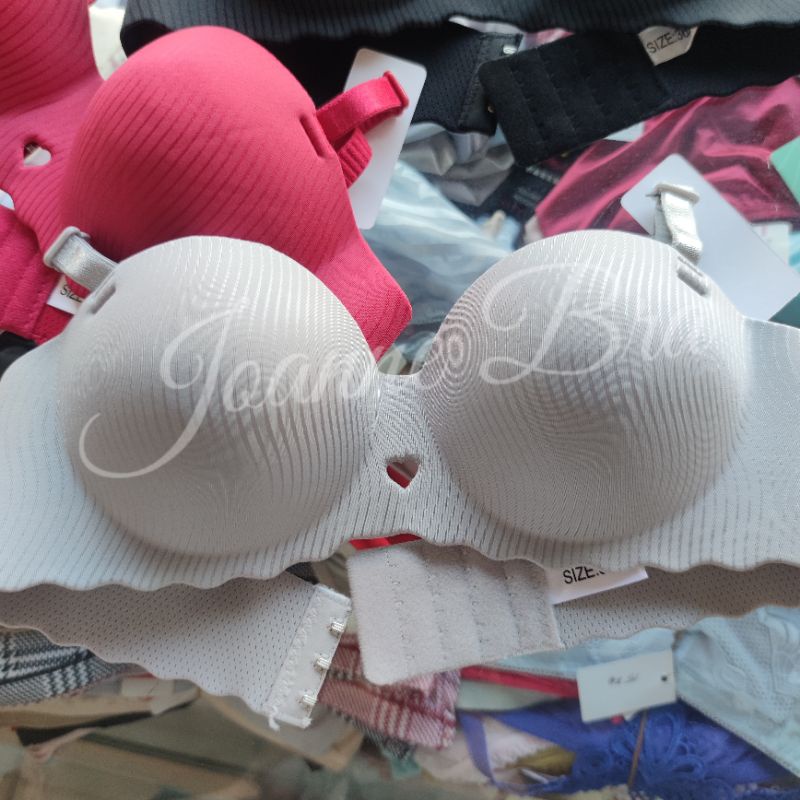 Elena Bra BH Busa Tebal Tanpa Kawat Half Cup A Kecil E 24108/p16 - 34A-38A - BH Cup Kecil Kait 3 Sea
