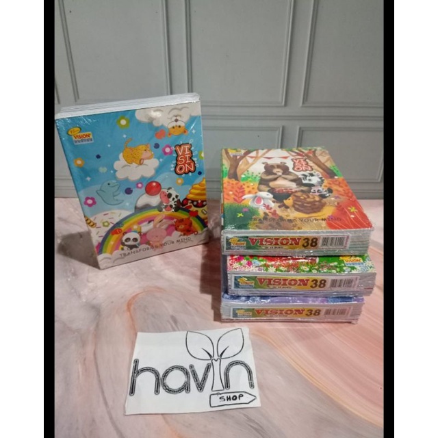 

(10pc)BUKU TULIS merek VISION isi 38lembar