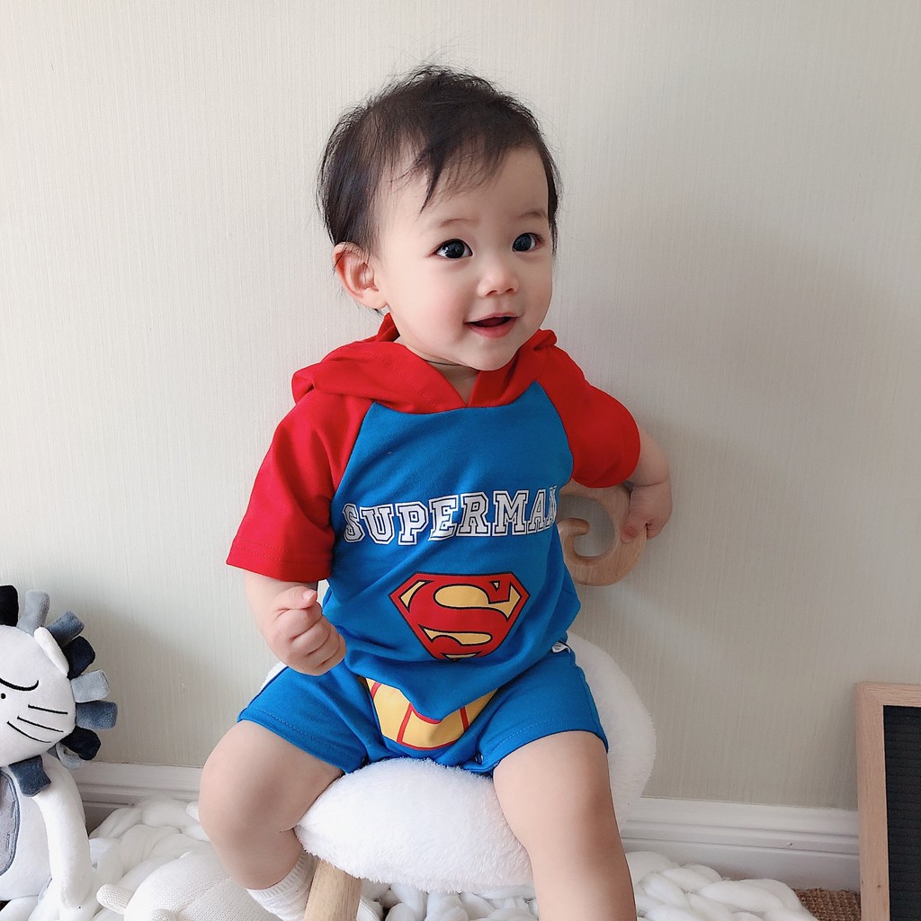 ROMPER HOODIE KARAKTER SUPERHERO | ROMPER SUPERHERO