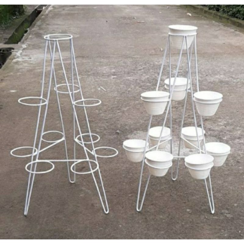 RAK BUNGA / RAK BUNGA BESI KAKTUS / POT BUNGA / TANAMAN HIAS