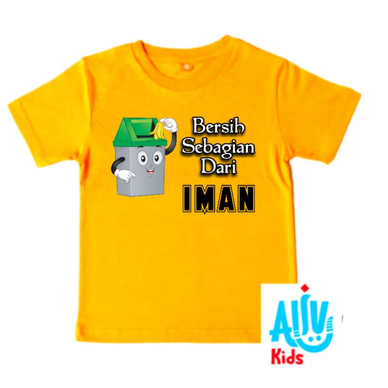 Kaos Anak Bersih sebagian dari Iman