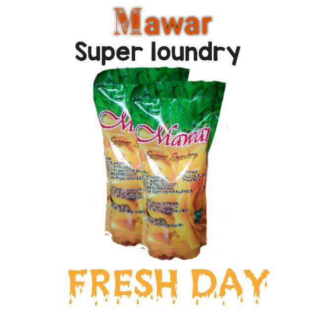 mawar super loundri pewangi pakaian pelembut pakaian pelicin pakaian  softener parfum pakaian