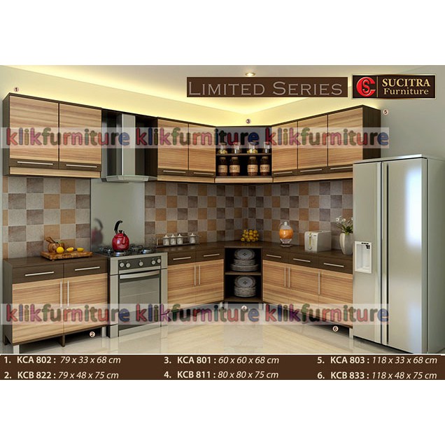 [SALE] KCA 802 Kitchen Set Minimalis Atas 2 Pintu  SUCITRA