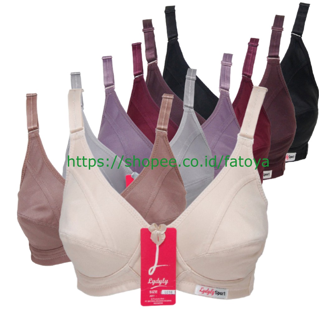 LYDYLY Bra Sport Tanpa Busa Tanpa Kawat