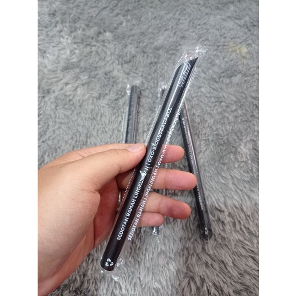 SEDOTAN STERIL 12mm 18cm (250) BOBA PLASTIK HITAM MINUMAN KEKINIAN UKURAN 12mm GOLDENSTRAW