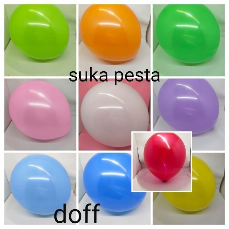 Jual Balon Latex Doff Inch Pack Isi Pcs Shopee Indonesia