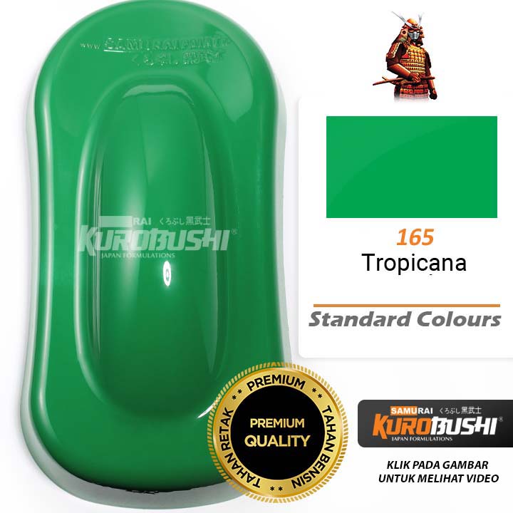 Samurai Paint Kurobushi Standard Colours Cat Semprot Pilox Pilok 165 Tropicana / Green / HIjau Tua (400ml)