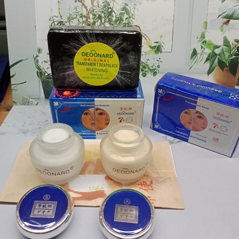 Paket Cream Deoonard Set(Set+Sabun Hijau/Hitam)