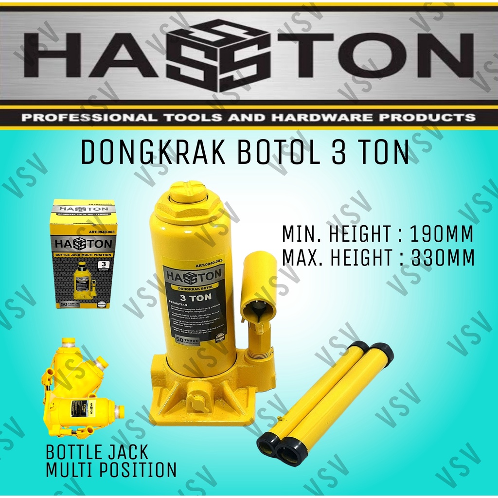 HASSTON Dongkrak Botol 3 TON 0940-003
